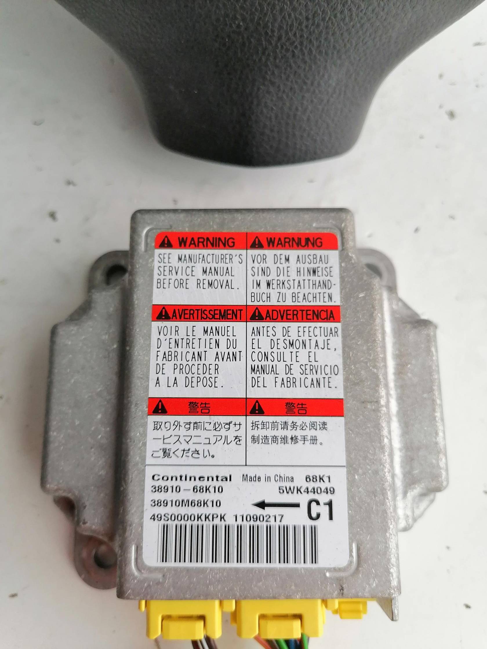 Dispositivo airbag lato guida